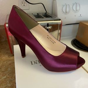David’s Bridal Heels in Wine